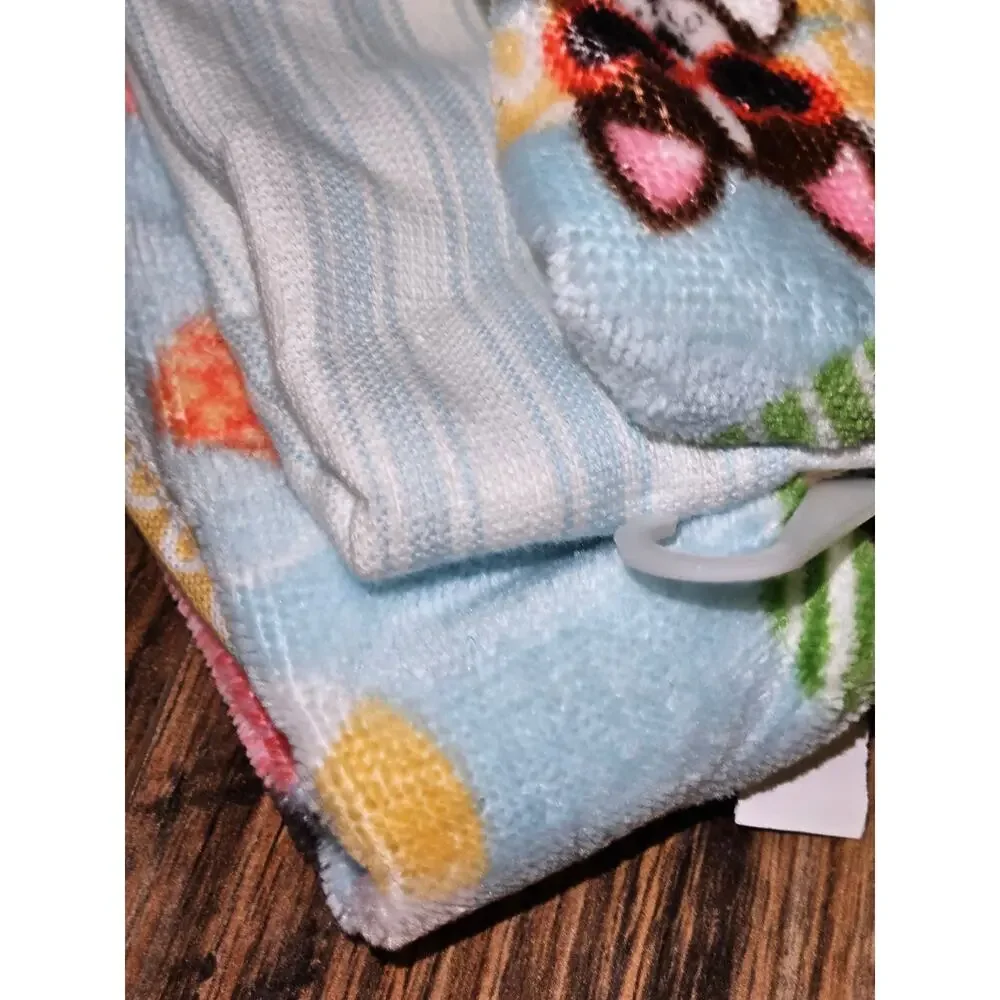 Cynthia Rowley Summer Kitchen Towels Dogs Floating in Pool Super Cute Set of 3